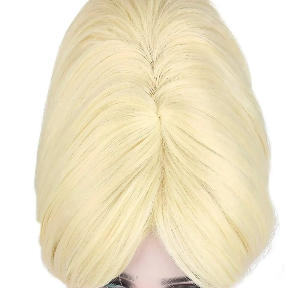 - Blonde Retro beehive cosplay Halloween dressup Wig